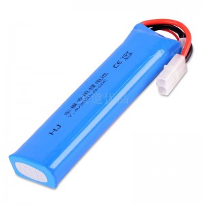 7.4V 2S 3000mAh 20C 鋰電池 KET-2P母頭 正方負(fù)圓