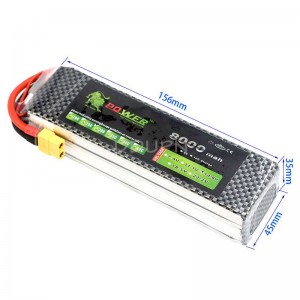 14.8V 4S 8000mAh 35C 鋰電池 XT60頭